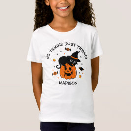 Camiseta Halloween Naranja y negro fantasmagórico