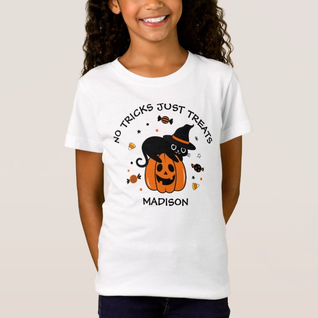 Camiseta Halloween Naranja y negro fantasmagórico (Anverso)