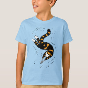 Camiseta Halloween Natating Cat Lover