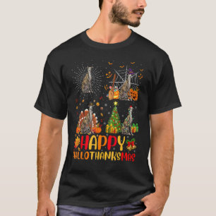 Camiseta Halloween Navidad Galgo Perro Hallothanksmas