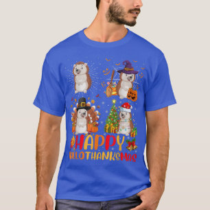 Camiseta Halloween Navidades del Día de Acción de Gracias H