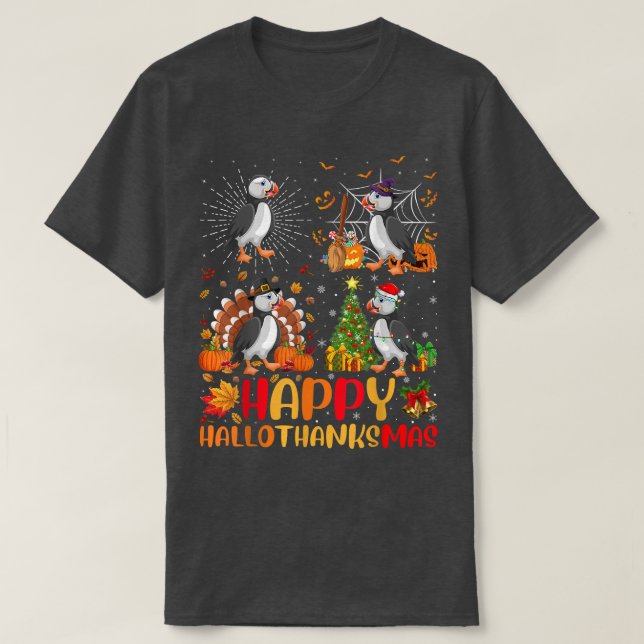 Camiseta Halloween Navidades del Día de Acción de Gracias P (Diseño del anverso)