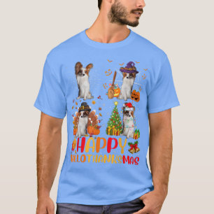 Camiseta Halloween Navidades del Día de Acción de Gracias P