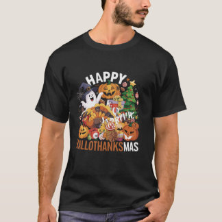 Camiseta Halloween Navidades del Día de Acción de Gracias T