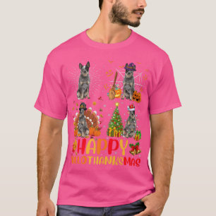 Camiseta Halloween Navidades Funny Blue Heeler Dog Hallotha