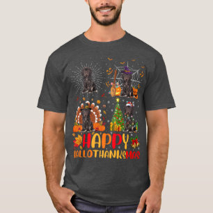 Camiseta Halloween Navidades Funny Cane Corso Dog Hallothan