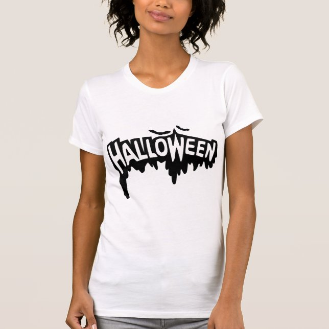 Camiseta Halloween negro (Anverso)