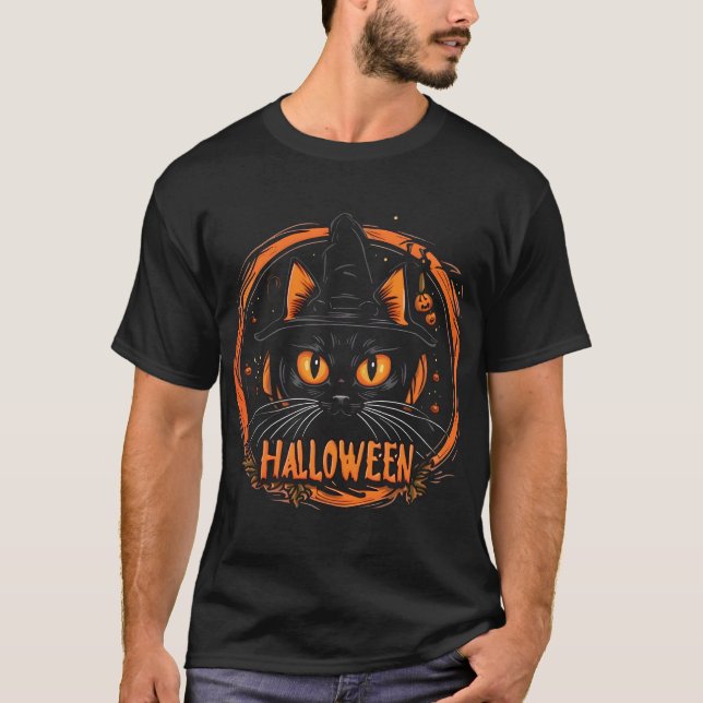 Camiseta halloween negro (Anverso)