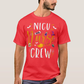 Camiseta Halloween NICU Nurse Crew Funny Halloween Witch Nu