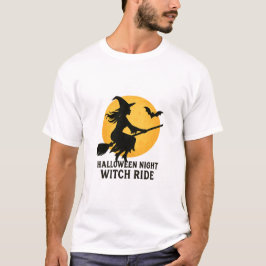 Camiseta Halloween Night Witch Ride