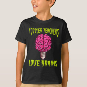 Camiseta Halloween Niñera Maestra Ama a los Brasileños Muje