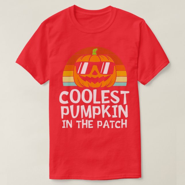 Camiseta Halloween Niños Calabaza Más Cómoda En Los Parches (Diseño del anverso)