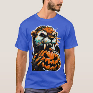 Camiseta Halloween niños con bruja de nutria lindo Mujeres