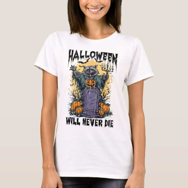 Camiseta Halloween nunca morirá (Anverso)