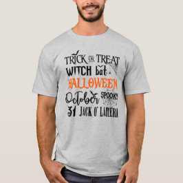 Camiseta Halloween - Octubre - Witch Text