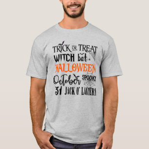Camiseta Halloween - Octubre - Witch Text