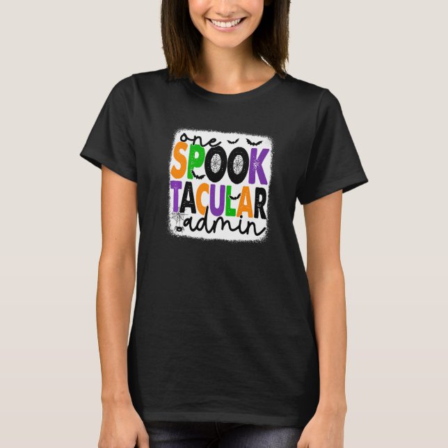 Camiseta Halloween One Spook Tacular Admin Squad Administra (Anverso)