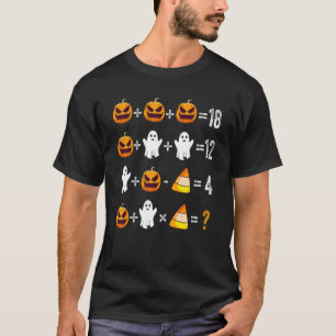Camiseta Halloween Orden de operaciones 2022 Prueba de mate
