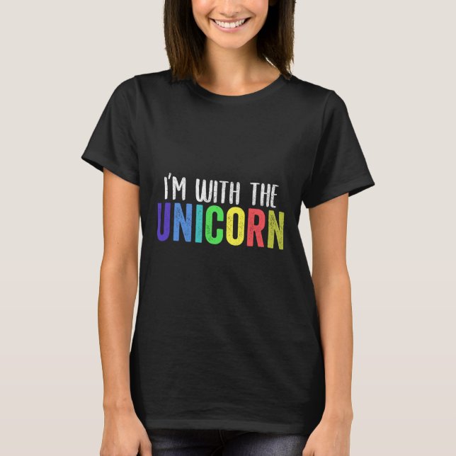 Camiseta Halloween Padre Hija Ropa de Adultos Estoy con T (Anverso)