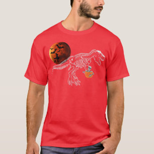 Camiseta Halloween para hombres niños Dinosaurio T re Mummy