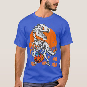 Camiseta Halloween Para Los Hombres Dinosaurios T Re Skelet