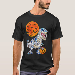 Camiseta Halloween Para Los Niños Dinosaurios Rex Mummy Cal