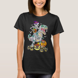 Camiseta Halloween Para Los Niños Dinosaurios Rex Mummy Cal