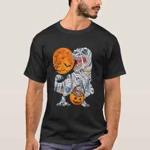 Camiseta Halloween Para Los Niños Dinosaurios Rex Mummy Cal