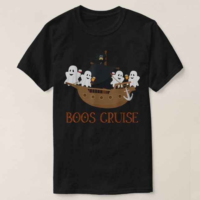 Camiseta Halloween Party Wine Bebe Bebe Boos Cruise  (Diseño del anverso)