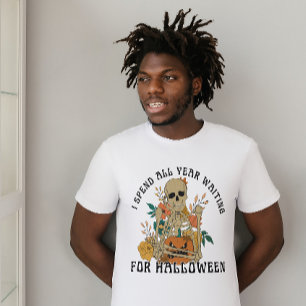 CAMISETA HALLOWEEN PASO TODO EL AÑO ESPERANDO POR HALLOWEEN