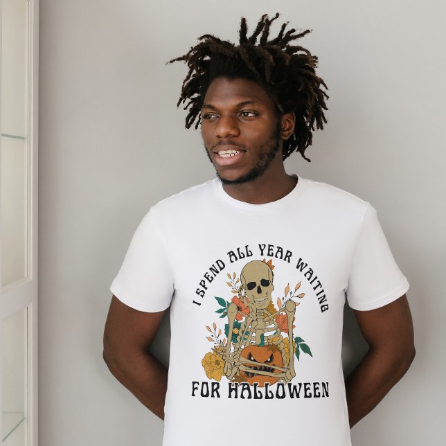 CAMISETA HALLOWEEN PASO TODO EL AÑO ESPERANDO POR HALLOWEEN (Subido por el creador)