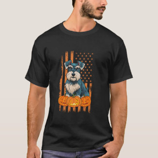 Camiseta Halloween patriótico de la bandera estadounidense 