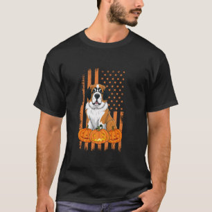 Camiseta Halloween patriótico de la bandera estadounidense 