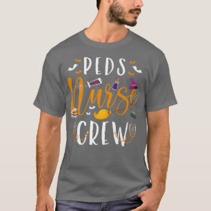 Camiseta Halloween Peds Nurse Crew Funny Halloween Witch Nu