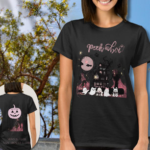 Camiseta Halloween "Peek a Boo" personalizado, mamá por ven