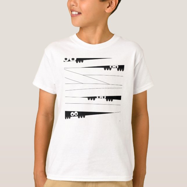 Camiseta Halloween Peeking Mummy (Anverso)