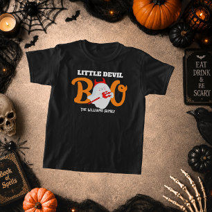 Camiseta Halloween Pequeño Diablo Boo Niño Familia Combinab