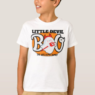 Camiseta Halloween Pequeño Diablo Boo Niño Familia Combinan