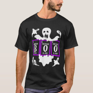 Camiseta Halloween Periodic Table Science Teacher Boo Ghost