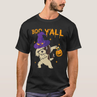 Camiseta Halloween Perro Gorra de Brujas Dabbing Pumpkins A