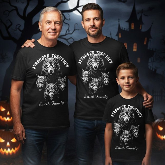 Camiseta Halloween personalizado familiar más fuerte (Subido por el creador)