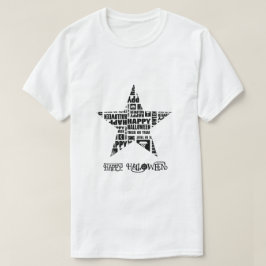 Camiseta Halloween Personalizado Guay Whimsical Typography 