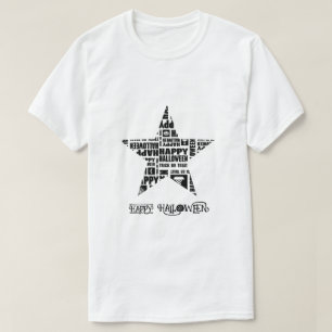 Camiseta Halloween Personalizado Guay Whimsical Typography 