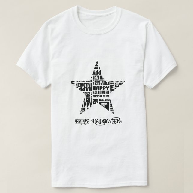 Camiseta Halloween Personalizado Guay Whimsical Typography  (Diseño del anverso)