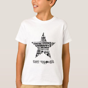 Camiseta Halloween Personalizado Guay Whimsical Typography