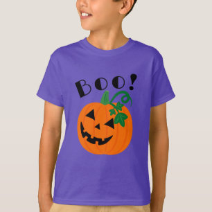 Camiseta Halloween Personalizado Jack O Lantern Boo
