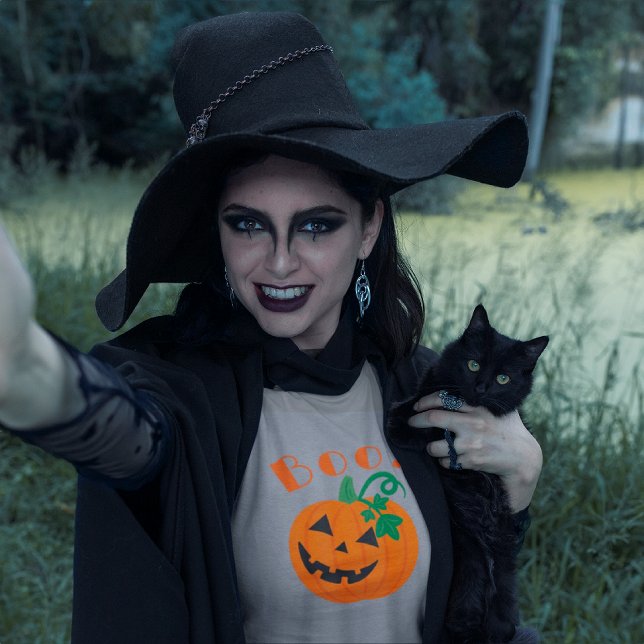 Camiseta Halloween Personalizado Jack O Lantern Boo (Subido por el creador)