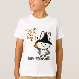 Camiseta Halloween Personalizado Whimsical Funny Conejo Cue