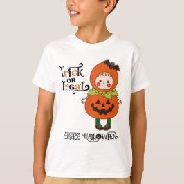 Camiseta Halloween Personalizado Whimsical Funny Cumpkin Ch