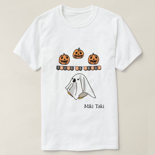 Camiseta Halloween Personalizado Whimsical Funny moderno (Diseño del anverso)